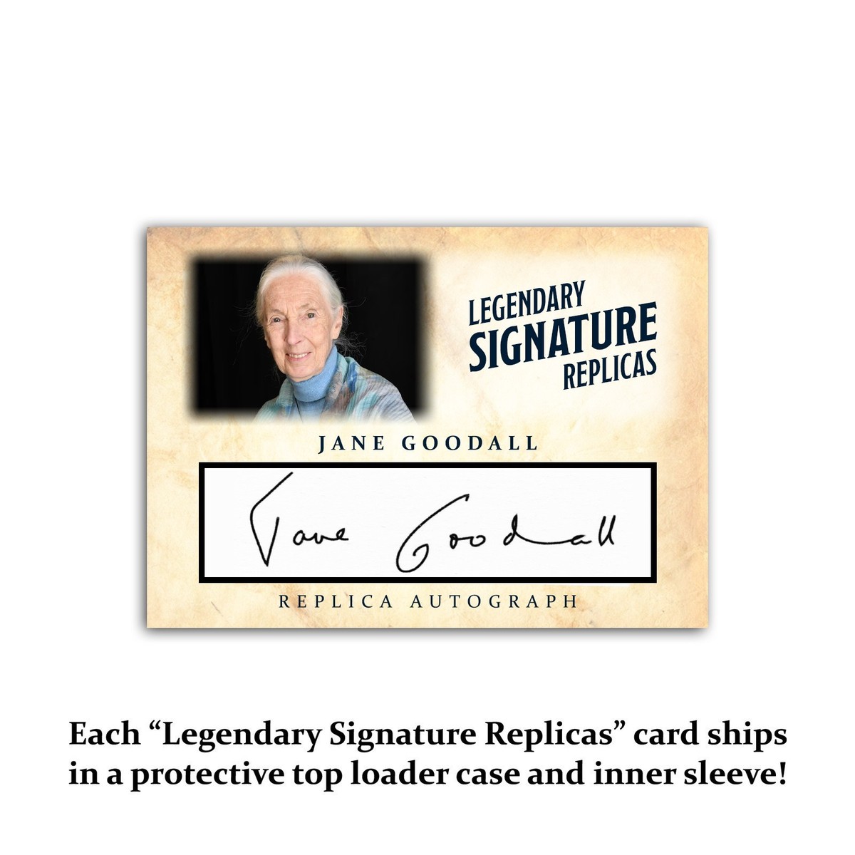 Jane Goodall ACEO Autograph Reprint Collectible Replica Signature