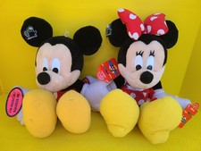Classic Minnie  Mickey Mouse Vintage Disney Applause plush pair set doll 16  