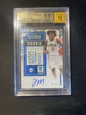 2020 Contenders Tyrese Maxey Cracked Ice Variation Rookie Auto /25 BGS 9.5/10 AU