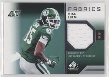 2021 SP Game Used Edition CFL Fabrics Mike Edem #ME 1mn1