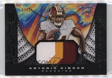 2020 Panini Black Futuristic Relics Emerald 1/25 Antonio Gibson #F29 19e1