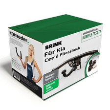 Brink Anhängerkupplung abnehmbar & 7poliger E-Satz für Kia Cee'd Fliessheck 06-