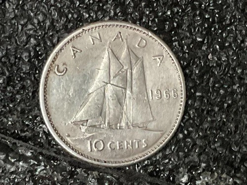 1966 Canada 10 Cents — photo from the most recent tracked eBay sale