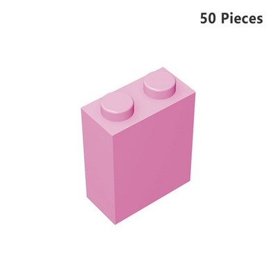 3245 Brick 1X2X2 Bright Pink Bricks 50PCS Bricks, Pieces & Parts 100% Compatible