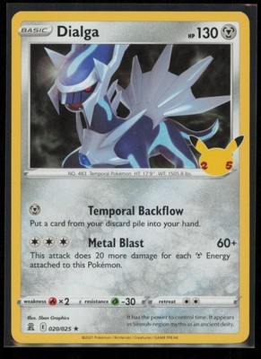 Dialga 020/025 Pokemon Celebrations Rare Near Mint