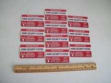 10 Home Security System Window Decals Stickers - Stock 704 10 Home Security System Window Decals Stickers - Stock 704