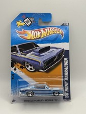 Hot Wheels Muscle Mania Mopar '12 '68 Hemi Barracuda - 1:64 Diecast Car