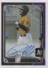 2015 Bowman Draft Chrome Pick Purple Refractor 76/250 Richie Martin Auto 2f9