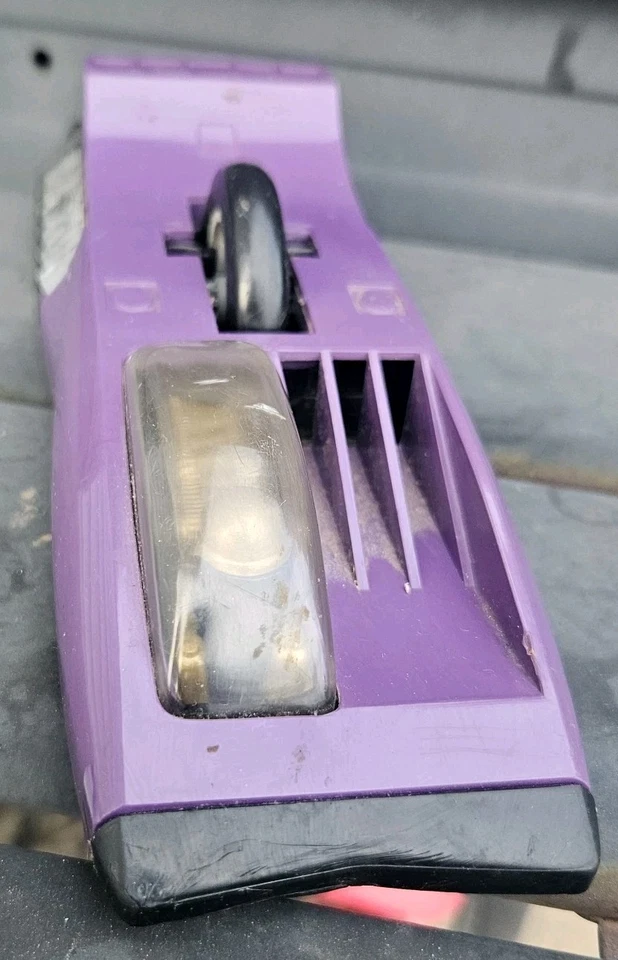 De colección Raro Kenner SSP 1971 Jet Star Púrpura Corredor Giroscopio Pull Car Juguete Hong Kong Foto 2 de 4