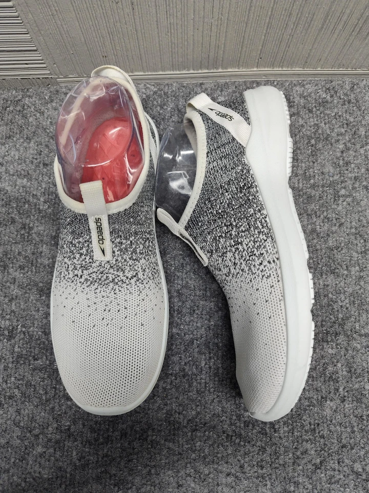 Speedo Surfknit Pro Water Sneakers Women 7  Gray Slip On Swim Aqua Beach Shoes - Image 4 of 4