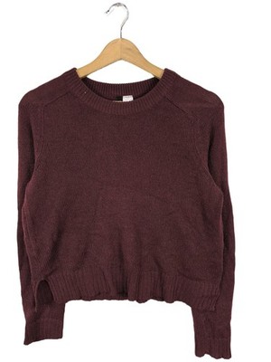 H&M DIVIDED Cropped Pullover Damen Pullover Gr. DE 34 rot Casual-Look