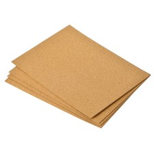 4 x Self-Adhesive A4 Size Cork Sheets, 2mm Thick 8.3" x 11.8" Backing Sheets