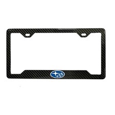 Subaru Real 3k Twillweave Carbon Fiber License Plateframeholder