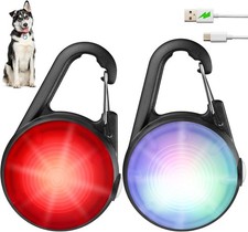 4 Modes Dog Collar Light  2 Packs IP68 Waterproof Lights for Night...