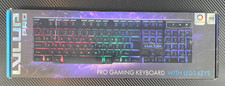 LVLUP Pro Gaming Keyboard with LED Keys RGB Lighting Black