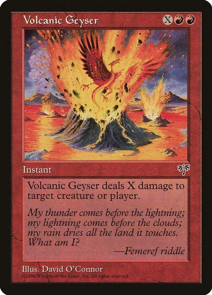 1996 Magic: The Gathering: Mirage - Volcanic Geyser (#202, Uncommon, Near Mint)