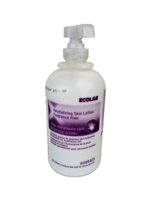Ecolab 6059323 Revitalizing Skin Lotion, Fragrance Free 540 mL Pump Bottle