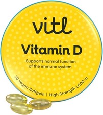 Image of Vitl Vitamin D3 | Supports the Immune System, Bones & Joints, Teeth, Muscles
