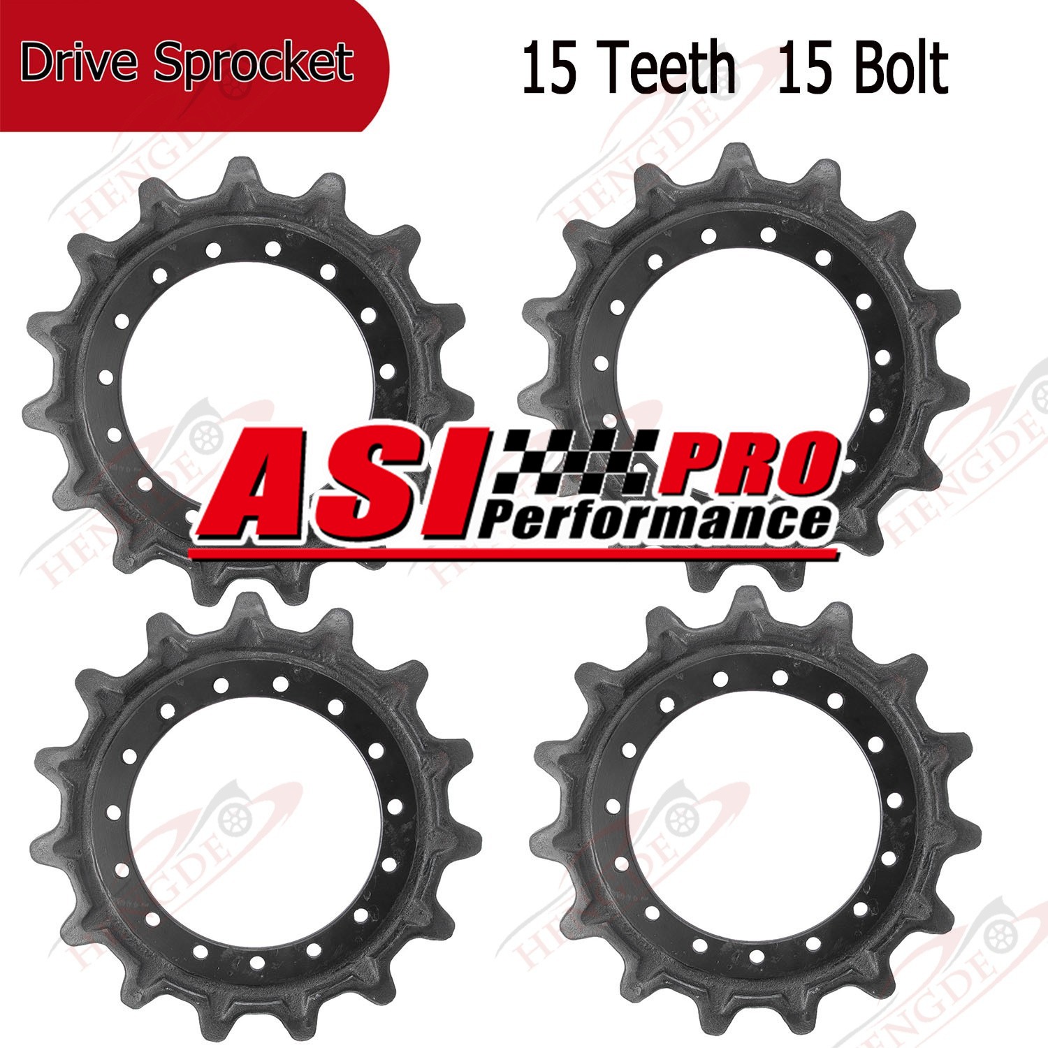 4pc Drive Sprocket 15 Teeth 15 Bolt For Bobcat T450 T550 T590 Gehl RT165 7204050