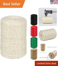 Versatile 600 Feet Natural Jute Twine - Ideal for Crafting, Gardening Gifts