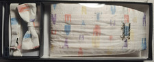 Mel Howard Silk Cummerbund Cumberbund Bow Tie and Handkerchief Set NIB Pastels