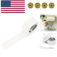 Recyclable Brown Kraft Paper Tape 2  x 43 Yards - Strong Adhesive for Packing