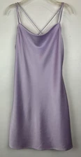 Alice + Olivia Mini Slip Dress Womens Small Lavender Sexy Event Purple Read