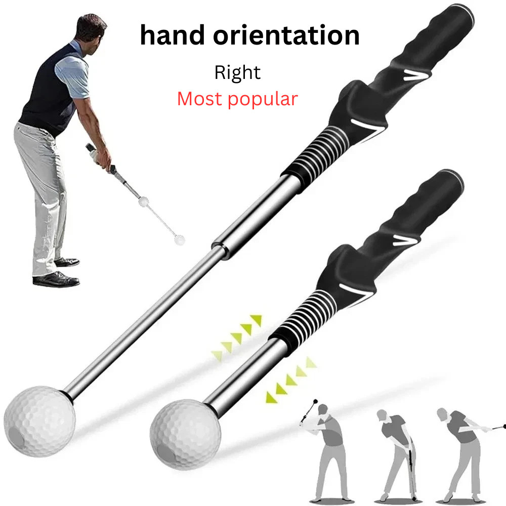 Swing Aid W/rhythm Click Sound Golf Grip Trainer Speed Train