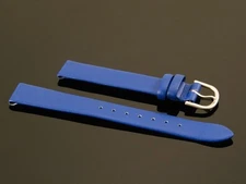 Bracelet en Cuir Bracelet Montre Cuir, Cuir de Veau ,Cuir, Nivrel, Bleu, 18 MM