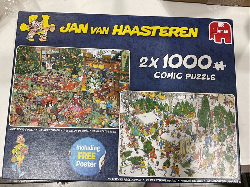 🧩 Christmas Diner Christmas Tree Market Jan Van Haasteren Puzzle 2000 JUMBO
