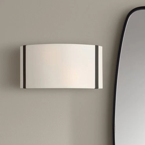 Crystorama Fulton 6 1/4" High Black Wall Sconce - Picture 1 of 8