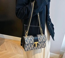 Designer Letter Print Crossbody Shoulder Bag Women’s Luxury Handbag Chain Strap 6