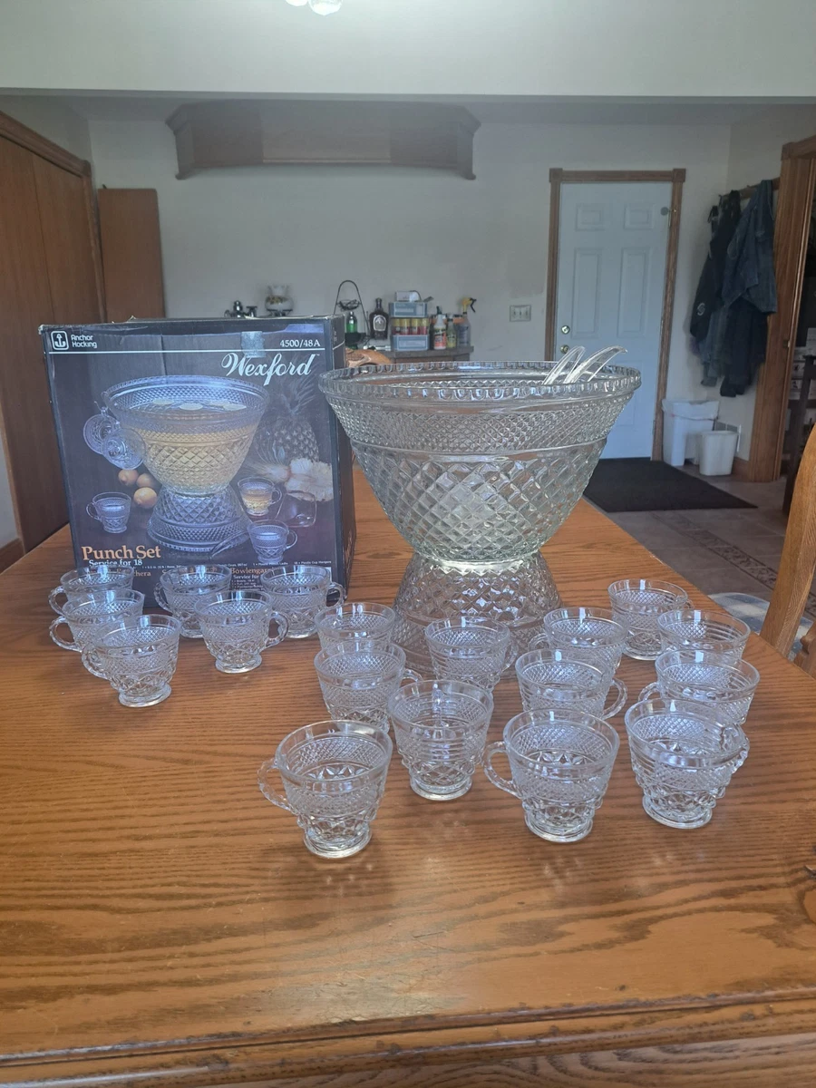 Anchor Hocking Wexford Punch Bowl Glass for sale | eBay
