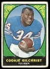 Cookie Gilchrist 1967 Topps #74 Miami Dolphins Low Grade Creases