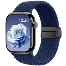 Apple Watch Band 38mm 40mm 41mm 42mm 44mm 45mm Braided Stretchy Compatible Bands