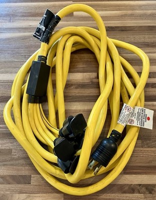 Briggs & Stratton 30 Amp Generator Adapter Cord Set - 25' Long 4 Outlets