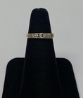14K Yellow Gold 7 Diamond Band Aprx 0.28 CTW 2.3 Grams Size 6 — photo 2