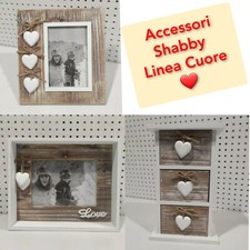 ACCESSORI SHABBY CHIC CON CUORE - arredo soggiorno camera da letto linea Shabby
