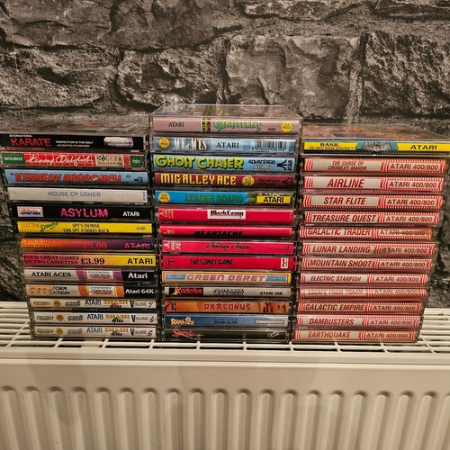 Atari 400 / 800 / 130 / XE / XL Cassette Games - Select & Choose - Medium Cased
