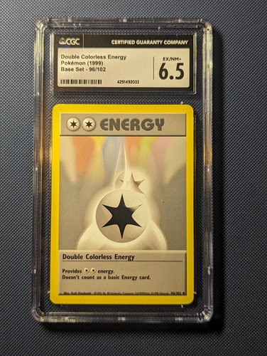 Double Colorless Energy graded CGC 9 for sale on eBay
