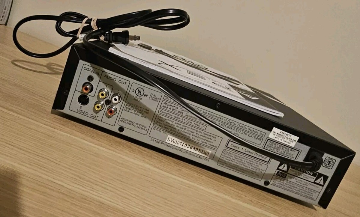 Apex AD-1000 DVD VCD MP3 CD Player AD1000 No Remote | eBay