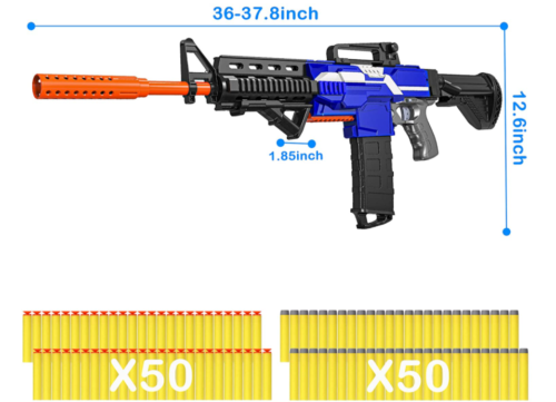 Pistolas de brinquedo automáticas Holiky para balas Nerf, blasters e