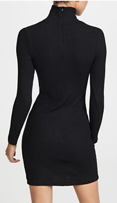 LNA Zip Turtleneck Dress Black XS LNA Zip Turtleneck Dress Black XS