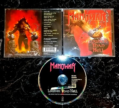 CD + MANOWAR + LOUDER THAN HELL - ORG PRESS IRON MAIDEN HEAVY METAL 