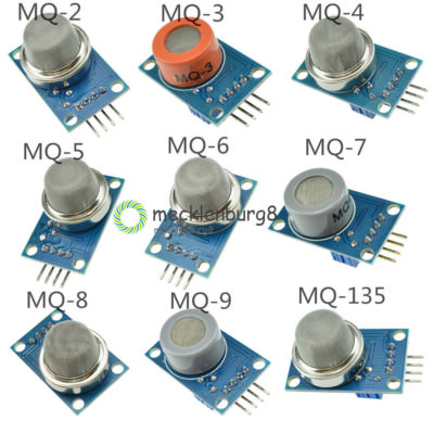 MQ-2 MQ-3 MQ-4 MQ-5 MQ-6 MQ-7 MQ-8 MQ-9 MQ-135 Gas Detection Alarm Sensor Module