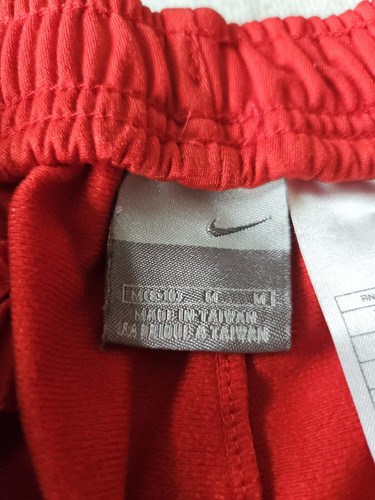 Vintage Nike Red Mens Sweatpants Joggers Size M Y2K White Stripe Basketball - Picture 7 of 17