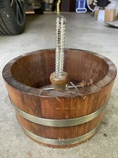 Vintage Wood Nut Cracker Country Bowl Barrel Picks NL