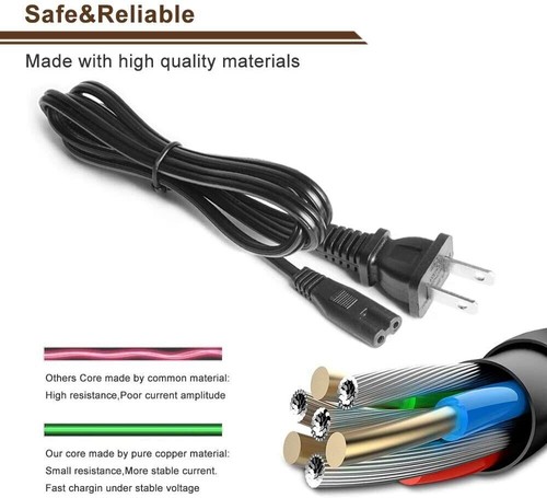 2-Prong AC Power Cord Cable For Nikon Battery Charger Adapter MH-62 MH-63 MH-64 - Picture 5 of 6