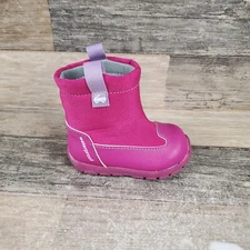 See Kai Run Larkin Little Kids Boot Sz 4 Berry Pink Waterproof Pull-On Boots