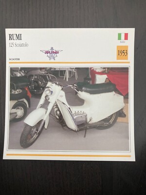 CARTE MOTO MOTO Morini 125 Corsaro 1966 collection Atlas Italie EUR 4